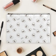 Cute Kawaii Ghost Pattern Cosmetic Bag (large) by Valentinaart