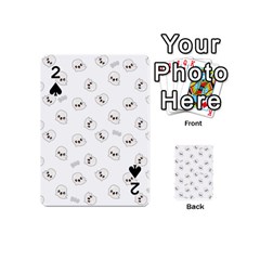 Cute Kawaii Ghost Pattern Playing Cards 54 (mini) by Valentinaart