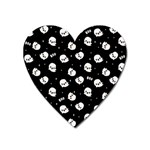 Cute Kawaii Ghost pattern Heart Magnet Front