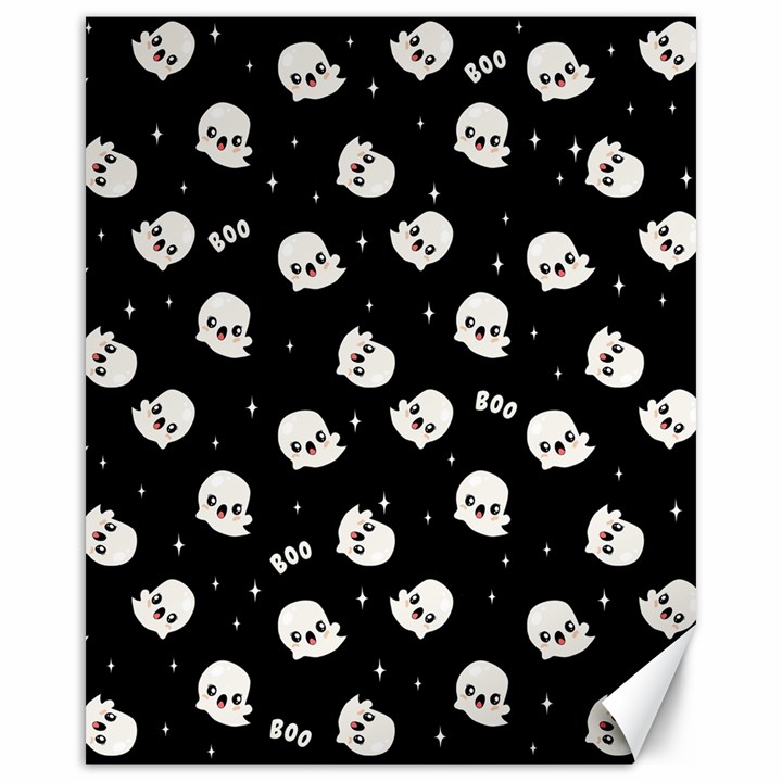 Cute Kawaii Ghost pattern Canvas 16  x 20 