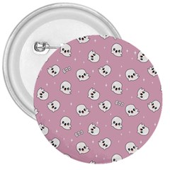 Cute Kawaii Ghost pattern 3  Buttons