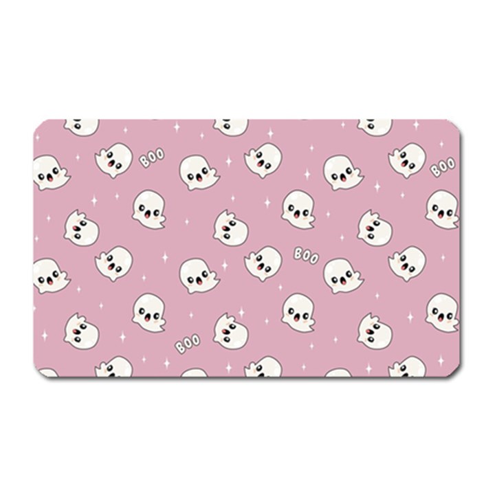 Cute Kawaii Ghost pattern Magnet (Rectangular)