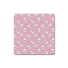 Cute Kawaii Ghost pattern Square Magnet