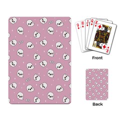 Cute Kawaii Ghost pattern Playing Cards Single Design