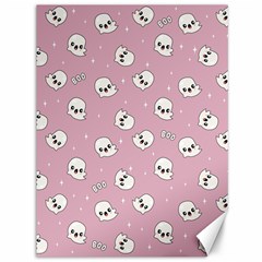 Cute Kawaii Ghost Pattern Canvas 36  X 48  by Valentinaart