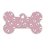 Cute Kawaii Ghost pattern Dog Tag Bone (Two Sides) Front