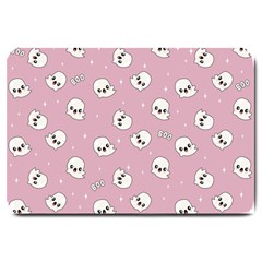 Cute Kawaii Ghost pattern Large Doormat 