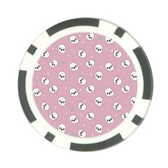 Cute Kawaii Ghost pattern Poker Chip Card Guard