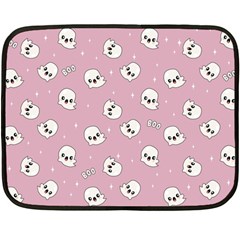 Cute Kawaii Ghost Pattern Double Sided Fleece Blanket (mini)  by Valentinaart