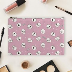 Cute Kawaii Ghost pattern Cosmetic Bag (Large)