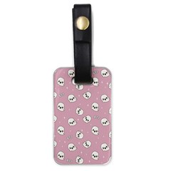 Cute Kawaii Ghost Pattern Luggage Tags (one Side)  by Valentinaart