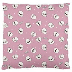 Cute Kawaii Ghost pattern Large Flano Cushion Case (One Side)