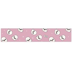 Cute Kawaii Ghost pattern Large Flano Scarf 