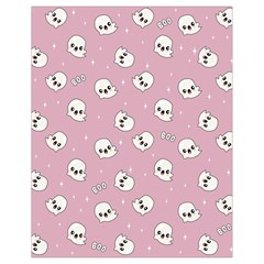 Cute Kawaii Ghost Pattern Drawstring Bag (small) by Valentinaart