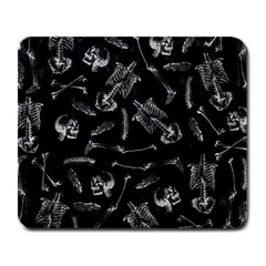 Human Skeleton Pattern - Halloween  Large Mousepads by Valentinaart