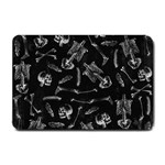 Human skeleton pattern - Halloween  Small Doormat  24 x16  Door Mat