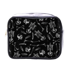 Human Skeleton Pattern - Halloween  Mini Toiletries Bag (one Side) by Valentinaart