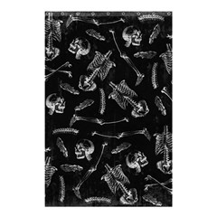 Human Skeleton Pattern - Halloween  Shower Curtain 48  X 72  (small)  by Valentinaart