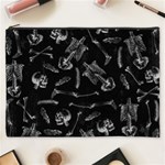 Human skeleton pattern - Halloween  Cosmetic Bag (XXXL) Front