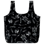 Human skeleton pattern - Halloween  Full Print Recycle Bag (XL) Front