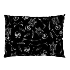 Human Skeleton Pattern - Halloween  Pillow Case by Valentinaart