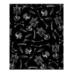 Human Skeleton Pattern - Halloween  Shower Curtain 60  X 72  (medium)  by Valentinaart