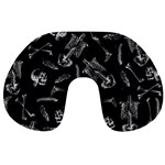 Human skeleton pattern - Halloween  Travel Neck Pillows Back