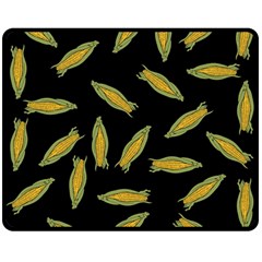 Corn Pattern Double Sided Fleece Blanket (medium)  by Valentinaart