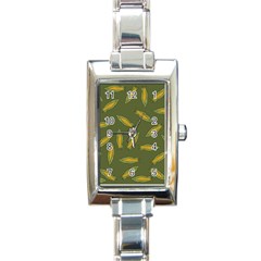 Corn Pattern Rectangle Italian Charm Watch by Valentinaart