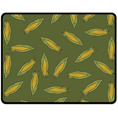 Corn Pattern Fleece Blanket (medium)  by Valentinaart