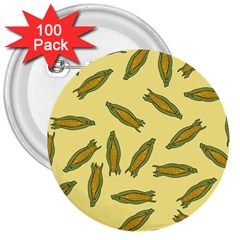 Corn pattern 3  Buttons (100 pack) 