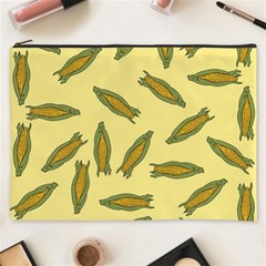 Corn Pattern Cosmetic Bag (xxxl) by Valentinaart