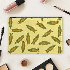 Corn Pattern Cosmetic Bag (large) by Valentinaart