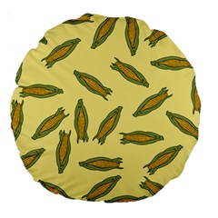 Corn Pattern Large 18  Premium Round Cushions by Valentinaart