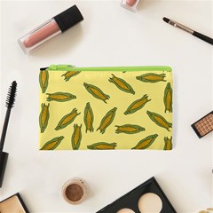 Corn Pattern Cosmetic Bag (xs) by Valentinaart