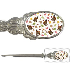 Thanksgiving Turkey Pattern Letter Opener by Valentinaart