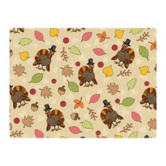 Thanksgiving Turkey Pattern Double Sided Flano Blanket (mini) 