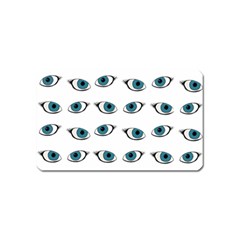 Blue Eyes Pattern Magnet (name Card) by Valentinaart