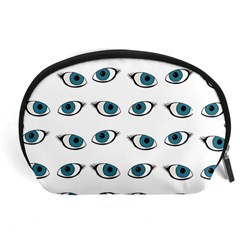 Blue eyes pattern Accessory Pouch (Large)