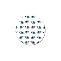 Blue Eyes Pattern Golf Ball Marker (10 Pack)