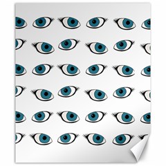 Blue Eyes Pattern Canvas 20  X 24  by Valentinaart