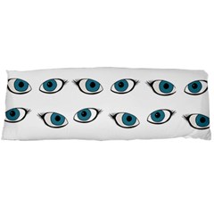 Blue Eyes Pattern Body Pillow Case (dakimakura) by Valentinaart