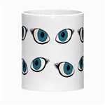 Blue eyes pattern Morph Mugs Center