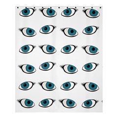 Blue Eyes Pattern Shower Curtain 60  X 72  (medium)  by Valentinaart