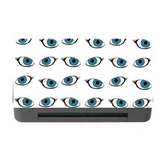 Blue Eyes Pattern Memory Card Reader With Cf by Valentinaart