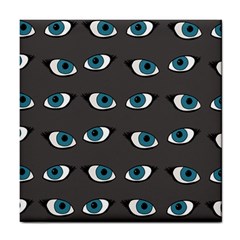 Blue Eyes Pattern Tile Coasters by Valentinaart