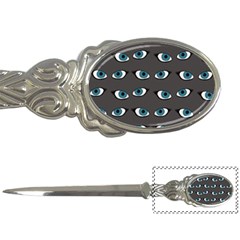 Blue Eyes Pattern Letter Opener by Valentinaart