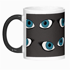 Blue Eyes Pattern Morph Mugs by Valentinaart