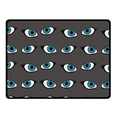 Blue Eyes Pattern Fleece Blanket (small) by Valentinaart