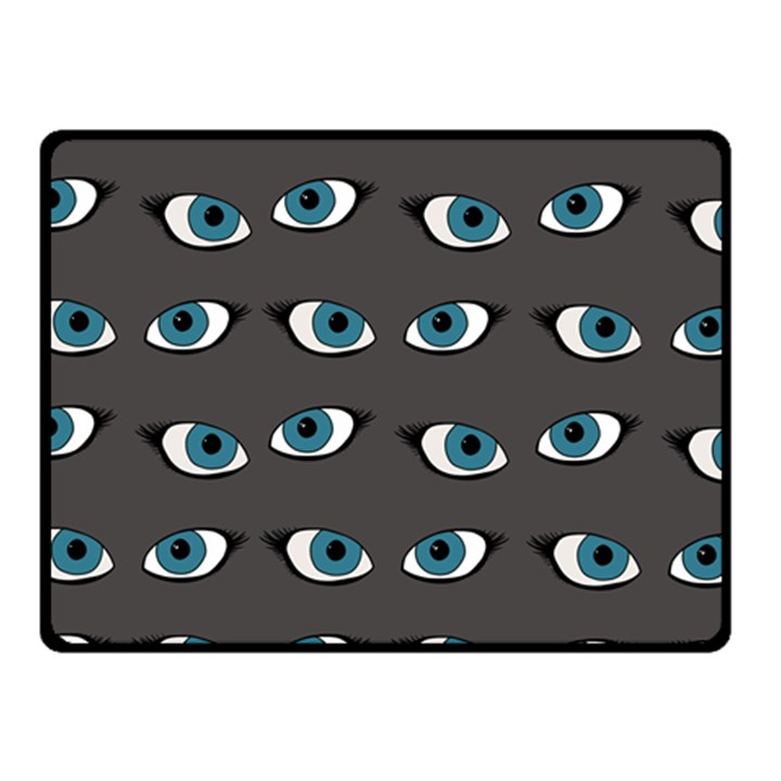 Blue eyes pattern Fleece Blanket (Small)